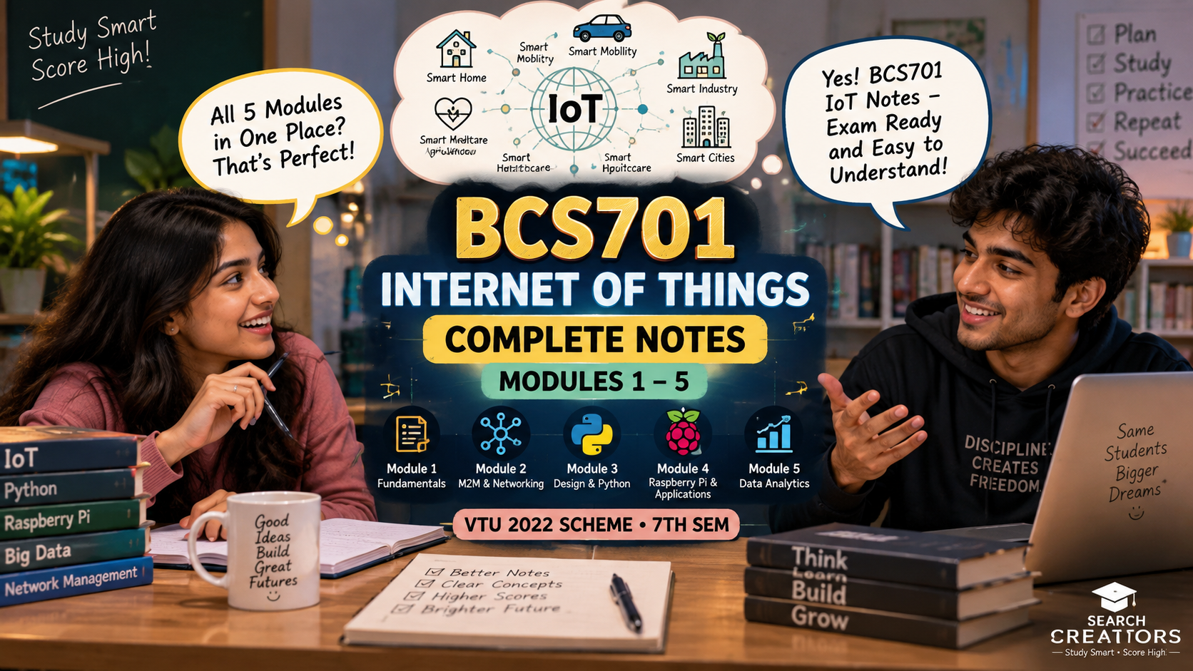 BCS701 IoT Complete Notes PDF – VTU 2022 Scheme 7th Sem